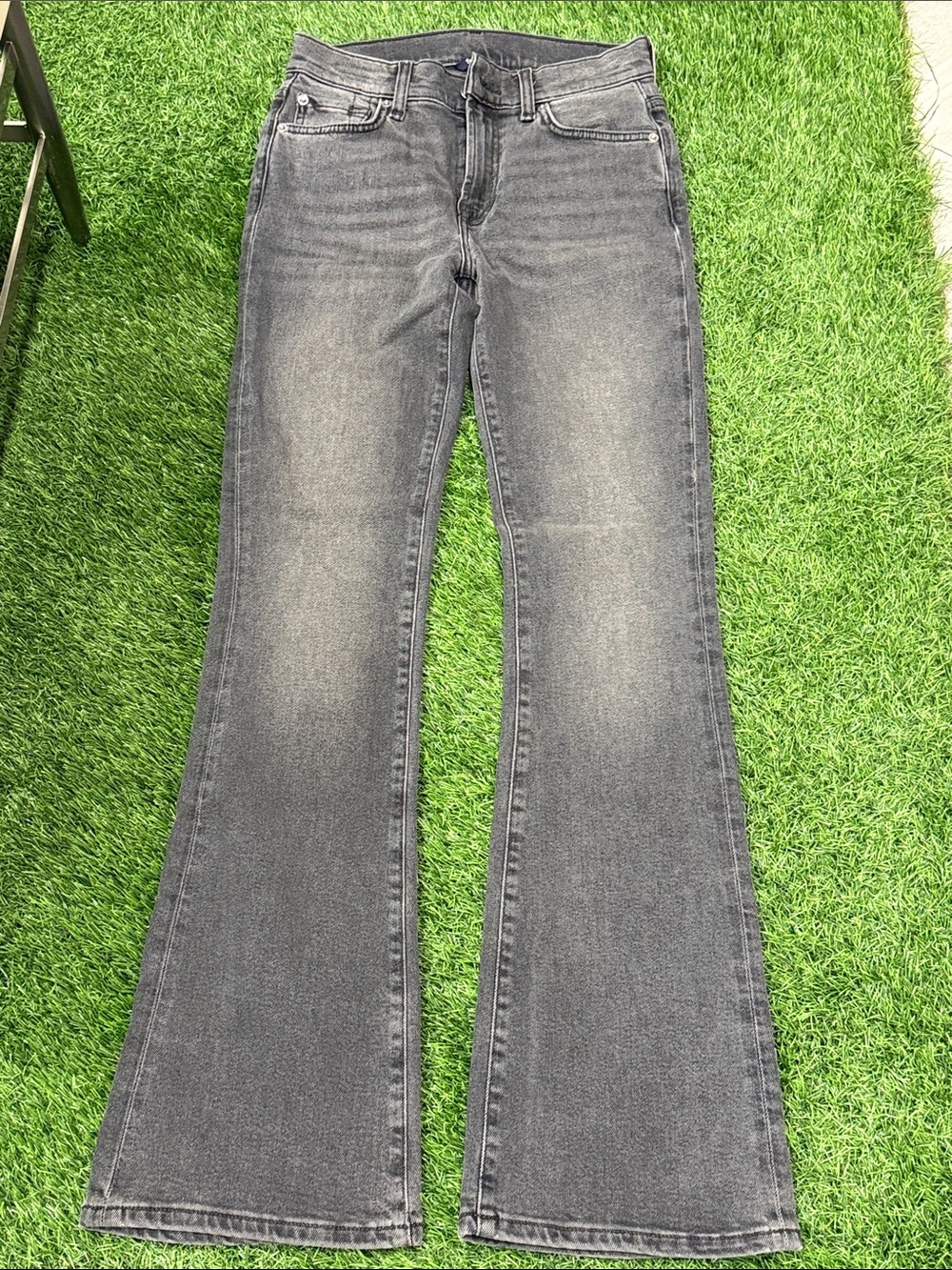 Splendid Washed Gray Flare Jeans
